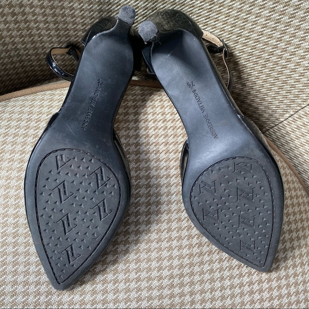 Adrienne Vittadini shoe, ankle strap, black patent leather SIZE 7-1/2 - Picture 7 of 10